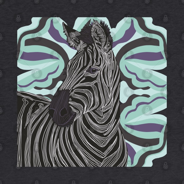 Beautiful Zebra Graphic Design by Suneldesigns